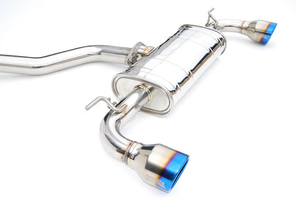 Invidia - Q300 Series Cat-Back Exhaust System - Rolled Titanium Tips