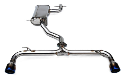 Invidia - Q300 Series Cat-Back Exhaust System - Rolled Titanium Tips