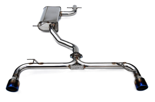 Invidia - Q300 Series Cat-Back Exhaust System - Rolled Titanium Tips