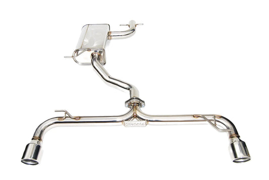Invidia - Q300 Series Cat-Back Exhaust System - Rolled S.S. Tips
