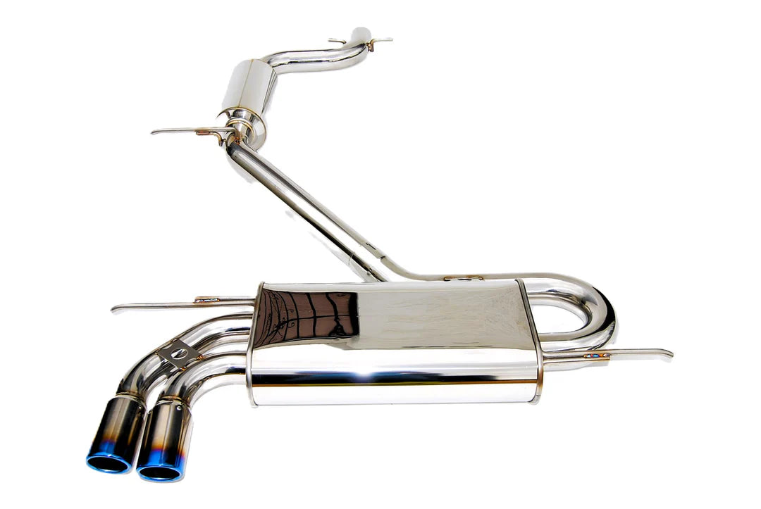Invidia - Q300 Series Cat-Back Exhaust System - Rolled Titanium Tips