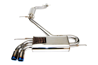 Invidia - Q300 Series Cat-Back Exhaust System - Rolled Titanium Tips