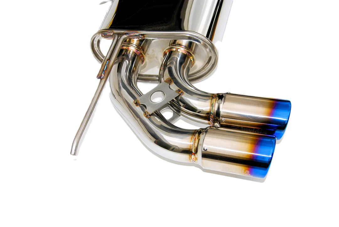 Invidia - Q300 Series Cat-Back Exhaust System - Rolled Titanium Tips