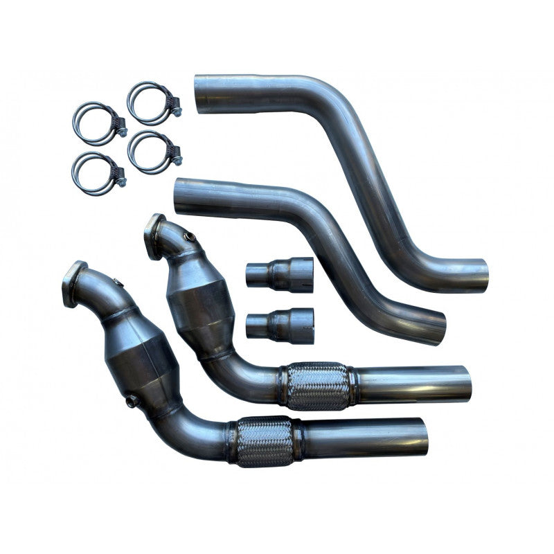 SPD - 304SS 3" Catted Downpipes - 2020-2024 Explorer ST