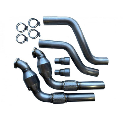 SPD - 304SS 3" Catted Downpipes - 2020-2024 Explorer ST