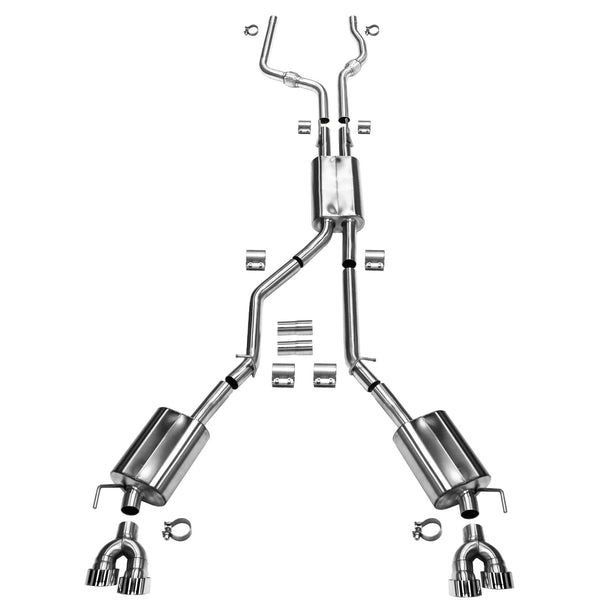 Thermal 2.5" Downpipe Back Exhaust - Polished Tips - 2020+ Explorer ST