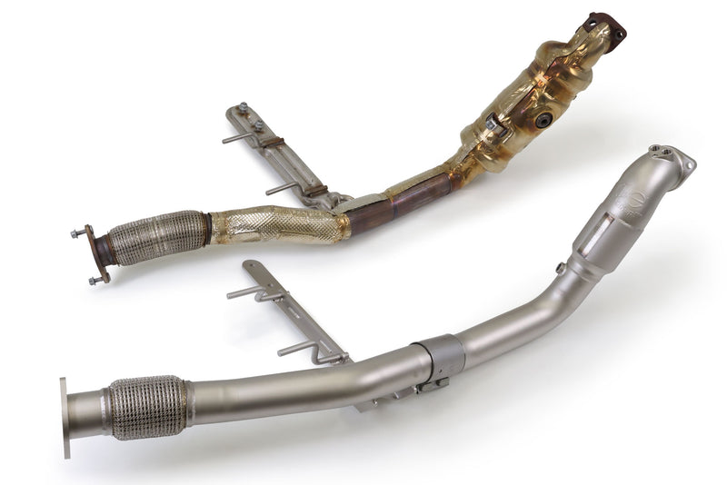 cp-e™ - QKspl™ Cast Bellmouth 3" Downpipes - 2022+ Bronco Raptor