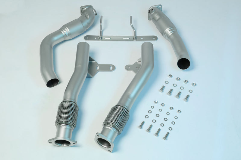 cp-e™ - QKspl™ Cast Bellmouth 3" Downpipes - 2022+ Bronco Raptor