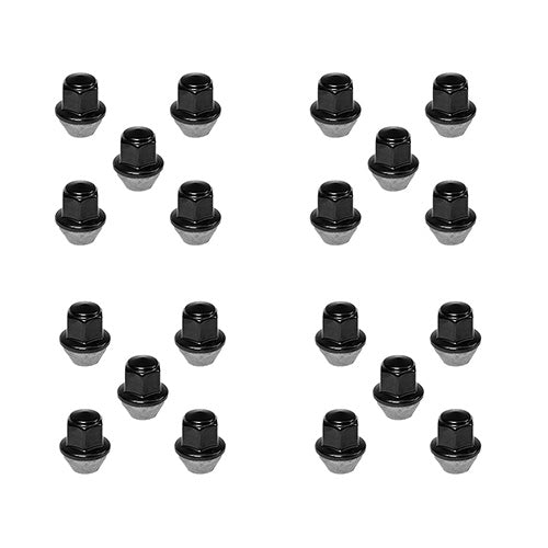 Ford Performance - 14MM Black PVD Solid Lug Nut (Set of 20)