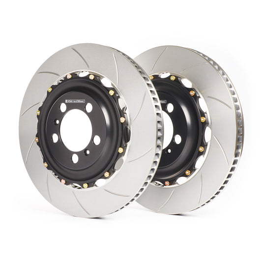 GiroDisc - Rear Slotted 2-Piece Rotor Set - 2017-2020 Audi RS3; 2018-2023 Audi TT RS