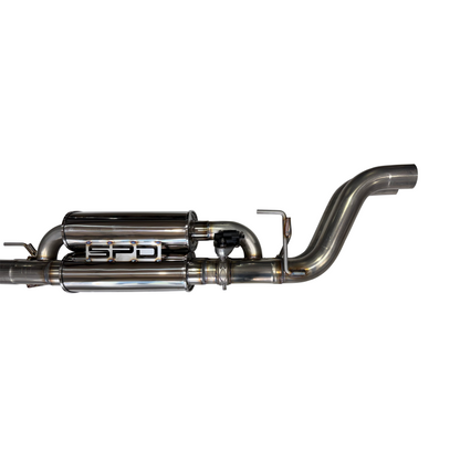 2021 - 2026 Ford 3.5L Gen3 Raptor and Raptor R Valved HX Series Muffler Upgrade (Resonator Replacement: SPD Equal Length Trombone)