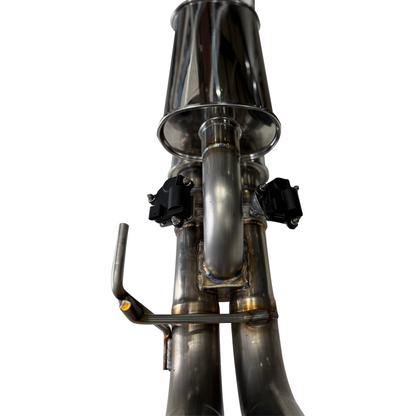 2021 - 2026 Ford 3.5L Gen3 Raptor and Raptor R Valved HX Series Muffler Upgrade (Resonator Replacement: SPD Equal Length Trombone)