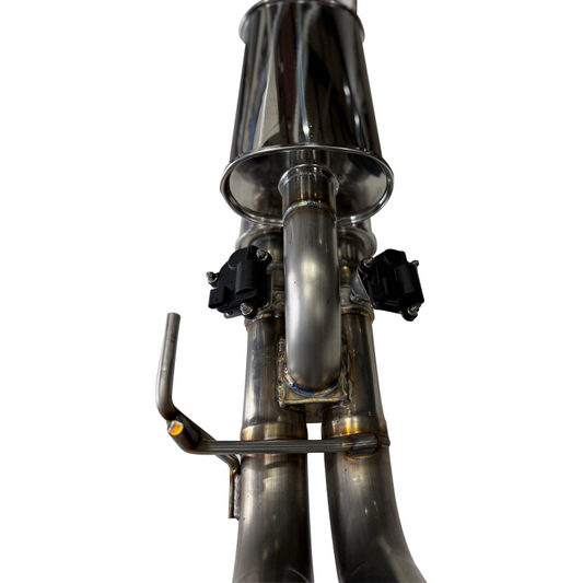 2021 - 2026 Ford 3.5L Gen3 Raptor and Raptor R Valved HX Series Muffler Upgrade (Resonator Replacement: SPD Equal Length Trombone)