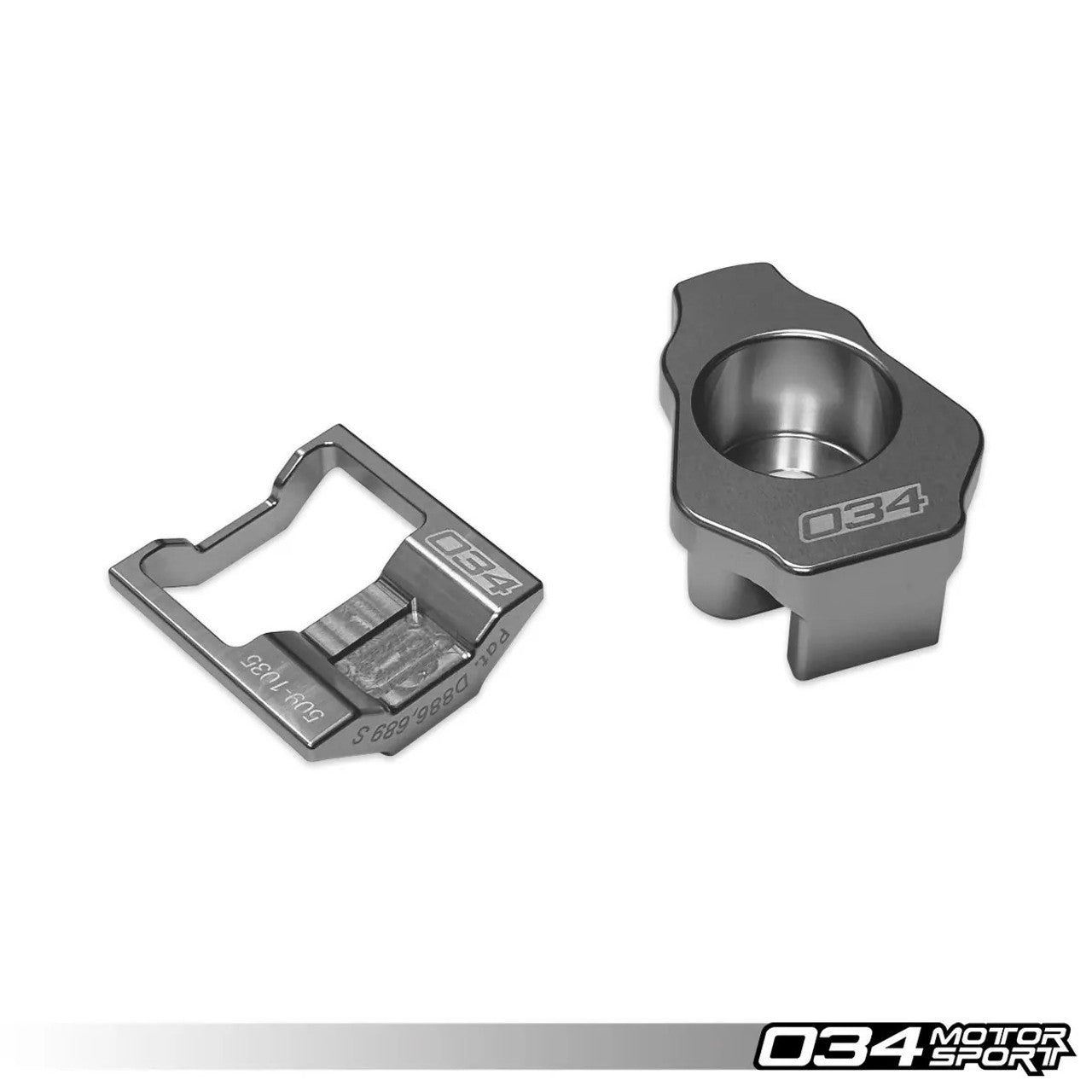 034Motorsport - Billet Aluminum Upper & Lower Dogbone Mount Insert Pair - Volkswagen & Audi MQB And MQB EVO