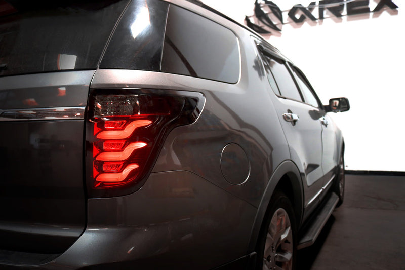 AlphaRex - PRO-Series LED Taillights (Jet Black) - 2011-2015 Explorer