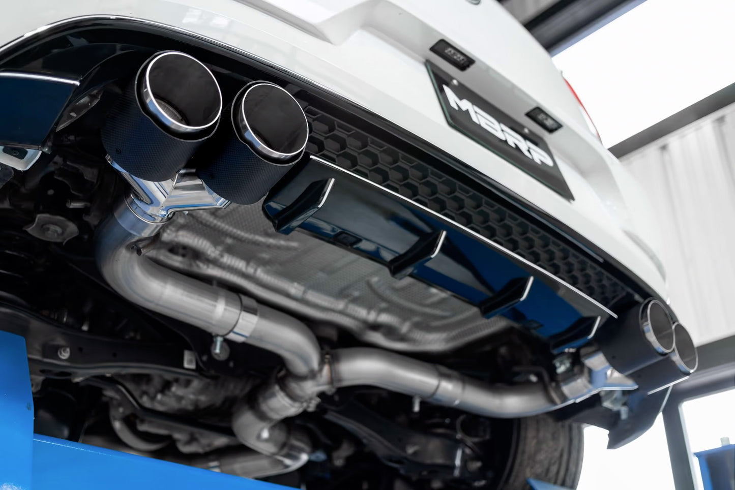 MBRP - ARMOR PRO Cat-Back Stainless Exhaust System - Carbon Fiber Tips