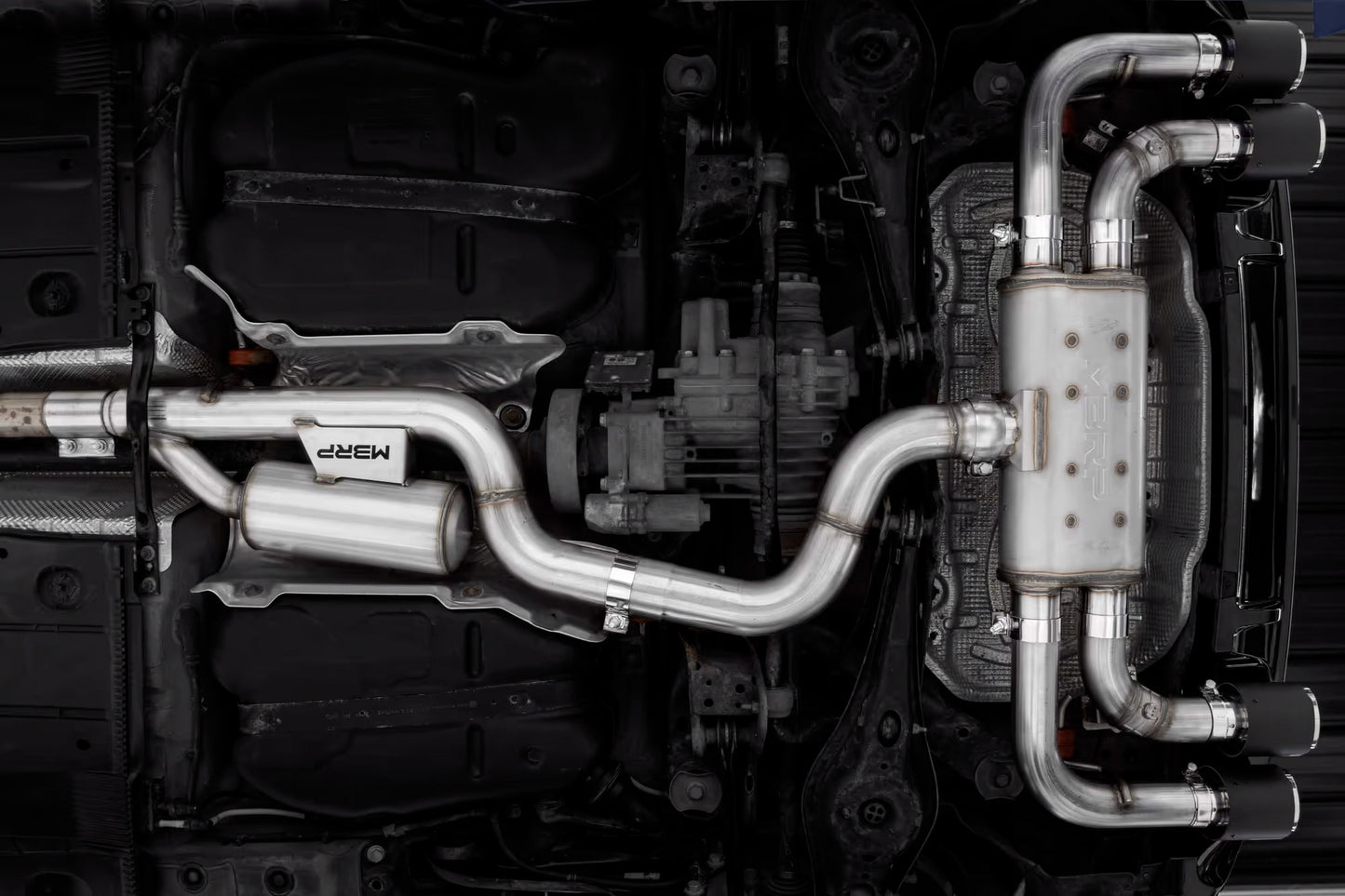 MBRP - ARMOR PRO Cat-Back Stainless Exhaust System - Carbon Fiber Tips