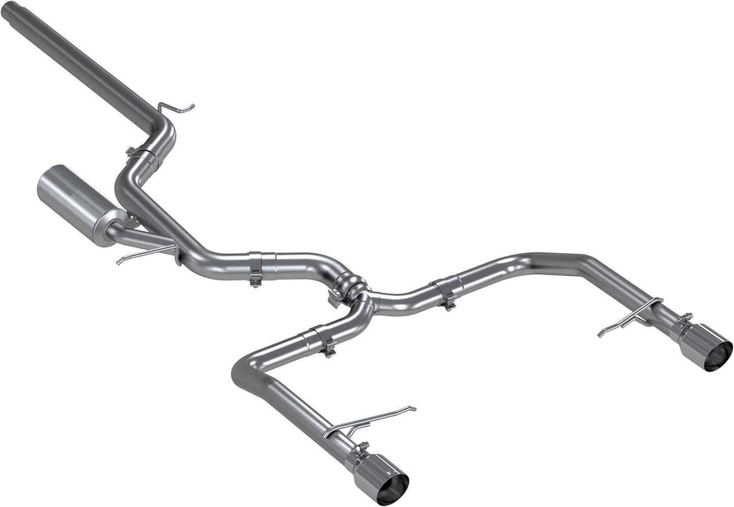 MBRP - ARMOR PRO Cat-Back Stainless Exhaust System - Stainless Steel tips