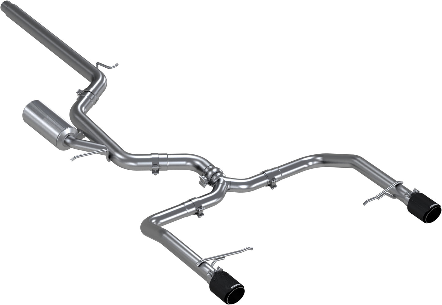 MBRP - ARMOR PRO Cat-Back Stainless Exhaust System - Carbon Fiber Tips