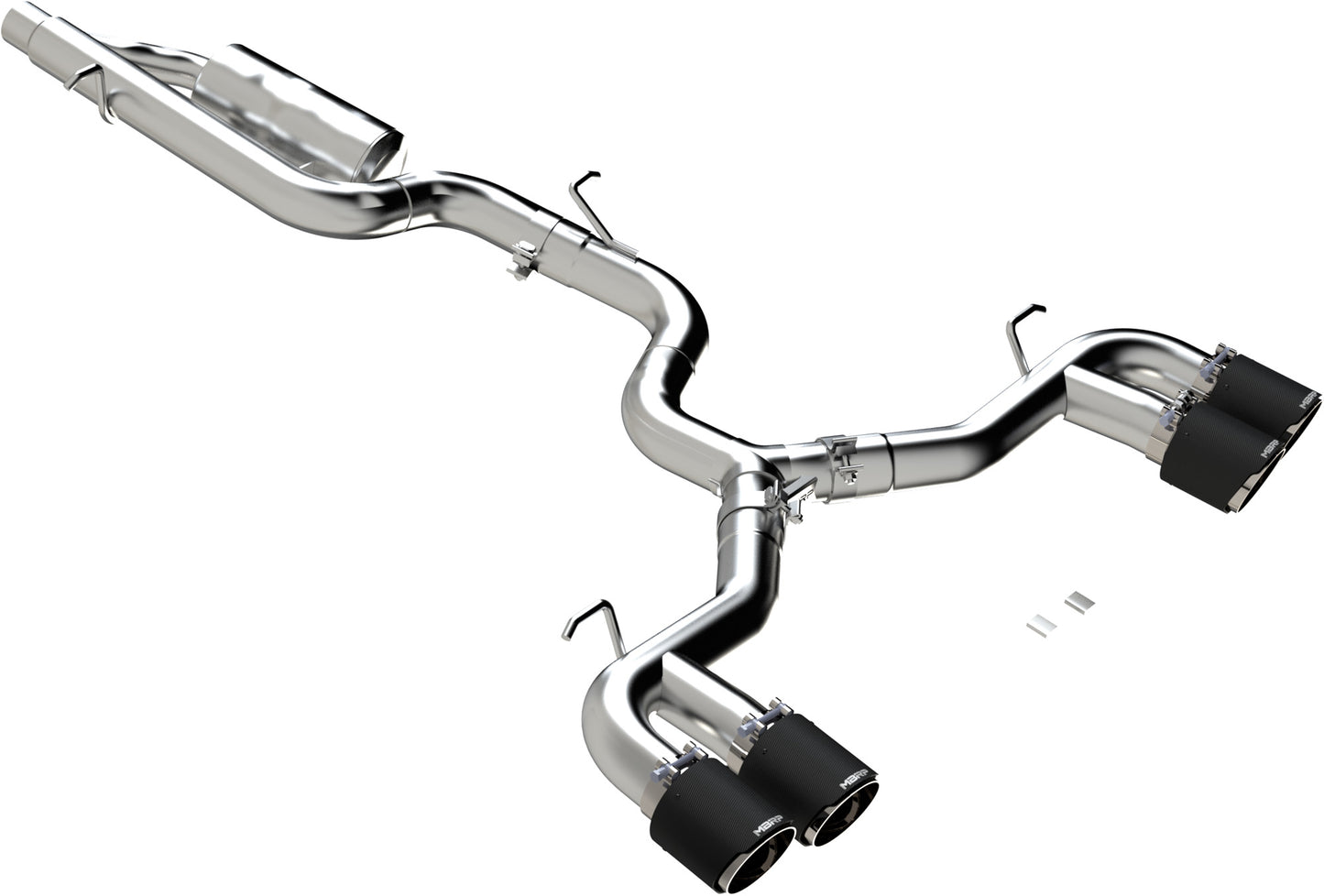 MBRP - ARMOR PRO Cat-Back Stainless Exhaust System - Carbon Fiber Tips