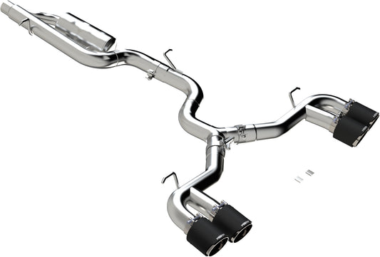 MBRP - ARMOR PRO Cat-Back Stainless Exhaust System - Carbon Fiber Tips