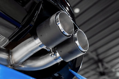 MBRP - ARMOR PRO Cat-Back Stainless Exhaust System - Carbon Fiber Tips