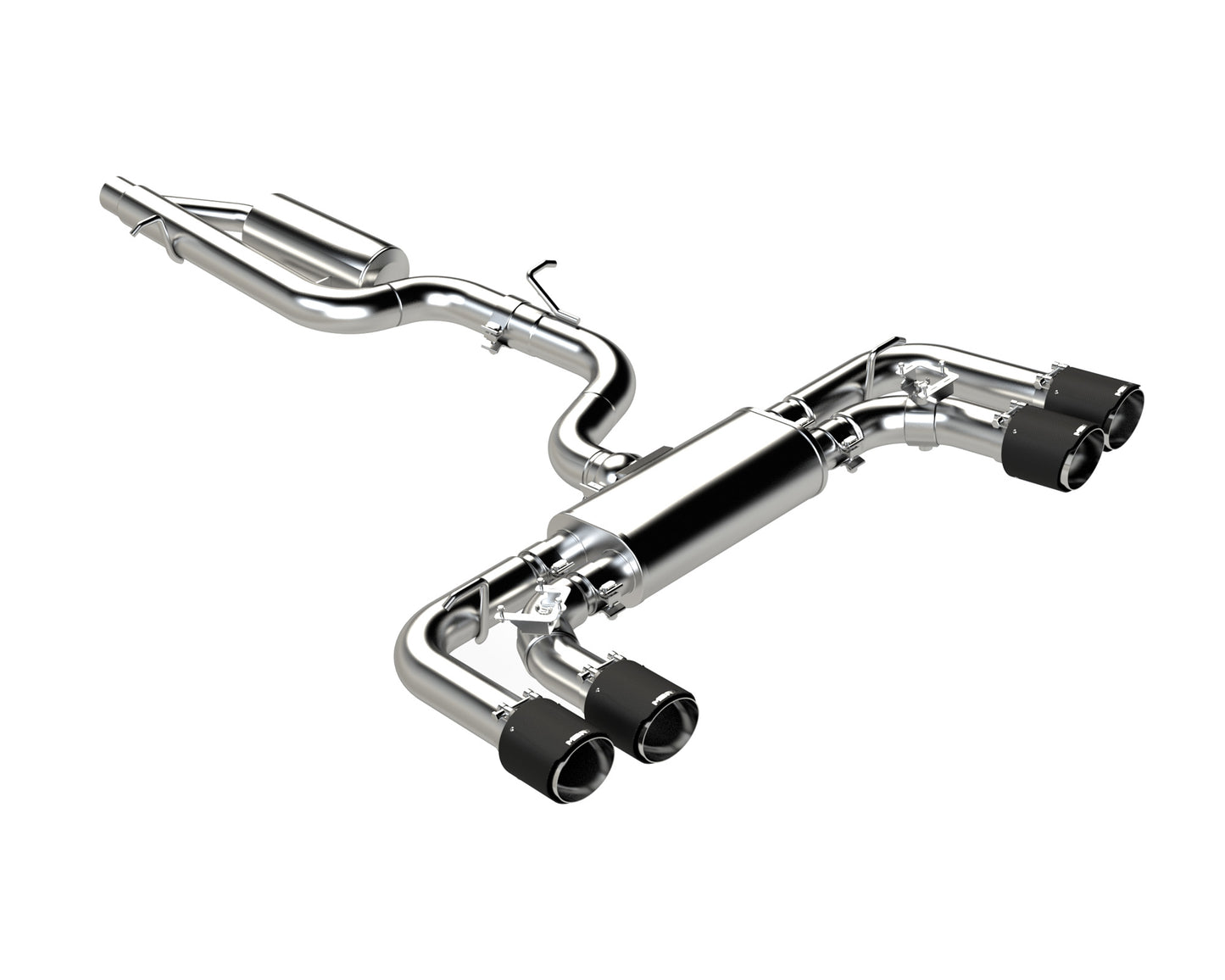 MBRP - ARMOR PRO Cat-Back Stainless Exhaust System - Carbon Fiber Tips