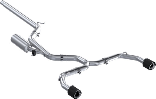 MBRP - ARMOR PRO Cat-Back Stainless Exhaust System - Carbon Fiber Tips