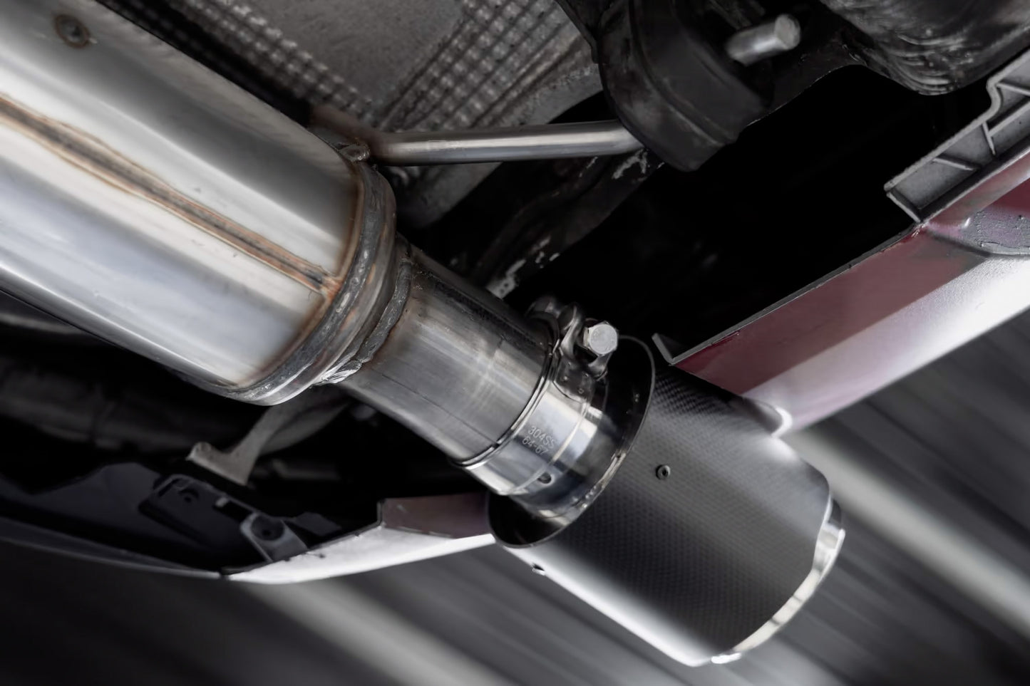 MBRP - ARMOR PRO Cat-Back Stainless Exhaust System - Carbon Fiber Tips