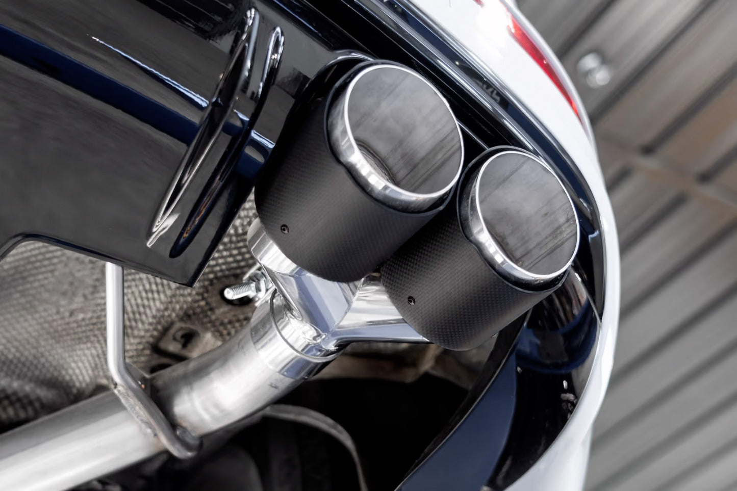 MBRP S56033CF - ARMOR PRO Axle-Back Stainless Exhaust System