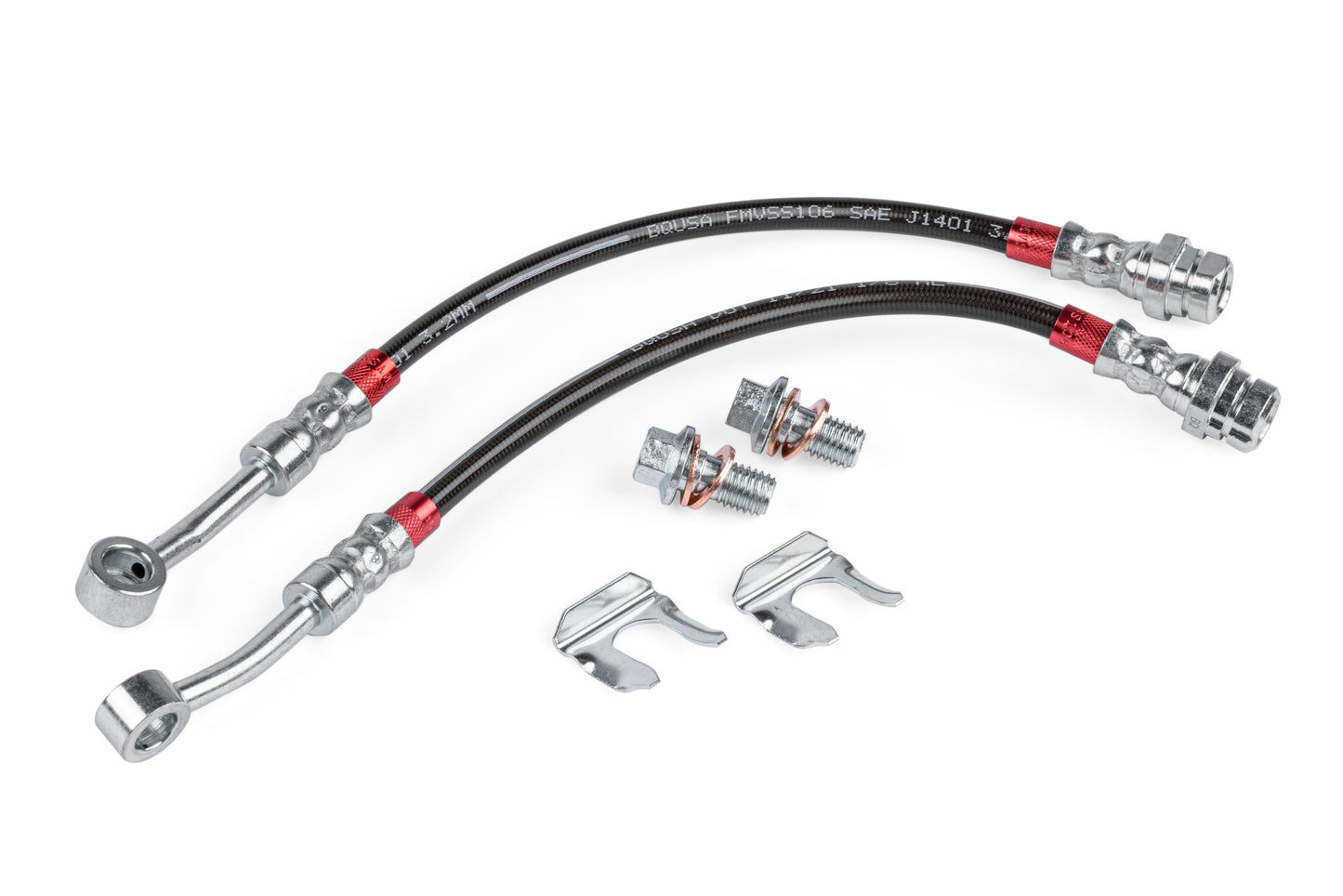 APR - Braided Stainless Steel Brake Lines (Set of 2) - Rear