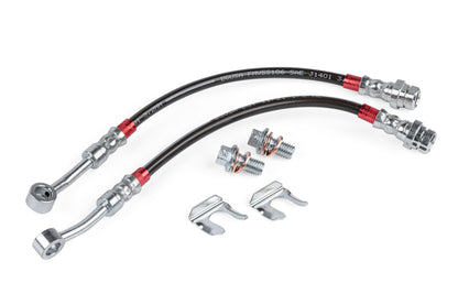 APR - Braided Stainless Steel Brake Lines (Set of 2) - Rear
