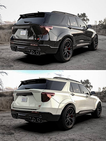 Waido Rear End Exhaust Covers - 2020+ Explorer