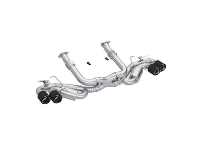 MBRP - T304 STAINLESS STEEL 3" CAT-BACK QUAD CF TIPS - 2020-2024 CHEVROLET CORVETTE C8 6.2L