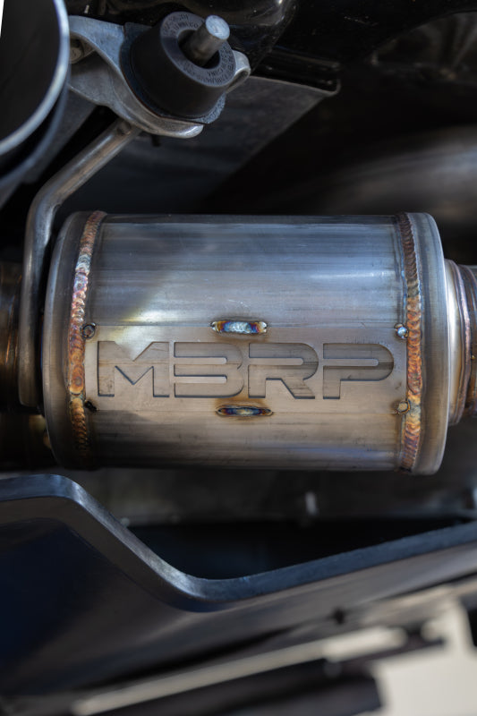 MBRP - T304 STAINLESS STEEL 3" CAT-BACK QUAD CF TIPS - 2020-2024 CHEVROLET CORVETTE C8 6.2L