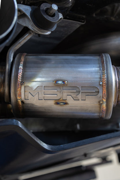 MBRP - T304 STAINLESS STEEL 3" CAT-BACK QUAD CF TIPS - 2020-2024 CHEVROLET CORVETTE C8 6.2L