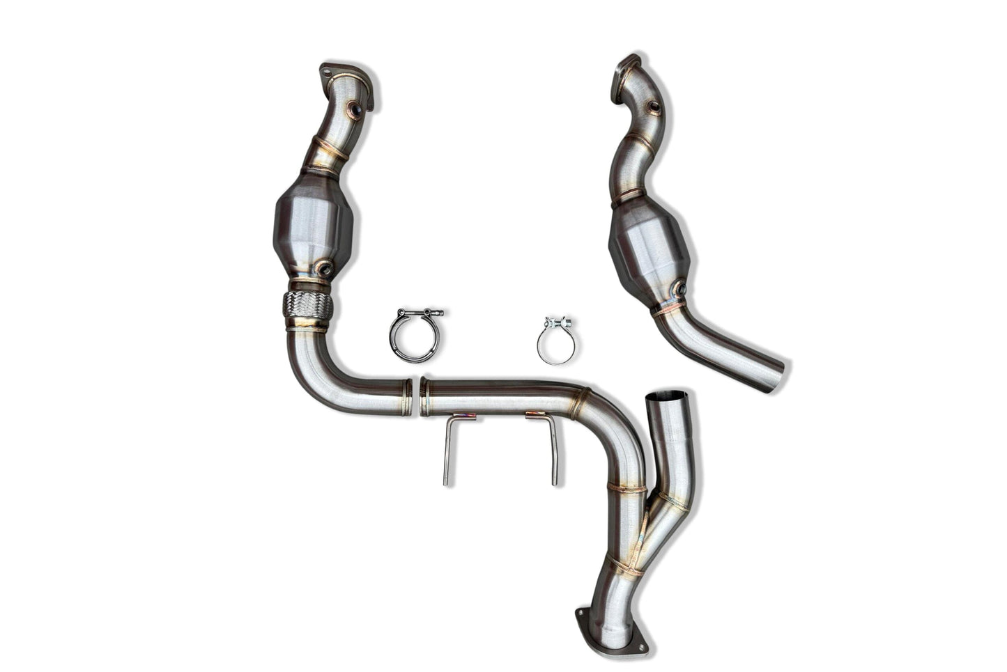 CVF - 3" Catted Downpipes - 2024-2025 F-150 2.7L EcoBoost