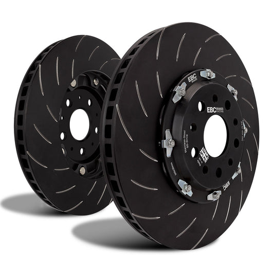 EBC - SG Series Vented 2-Piece Slotted Front Brake Rotors (Pair) - 2017-2025 Audi RS3; 2020-2022 Audi TT RS