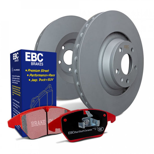 EBC - Rear Stage 12 Redstuff Pad And RK Series Rotor Kits - 2017-2025 Audi RS3; 2020-2022 Audi TT RS