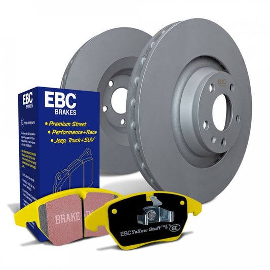 EBC - Rear Stage 13 Yellowstuff Pad And RK Series Rotor Kits - 2017-2025 Audi RS3; 2020-2022 Audi TT RS