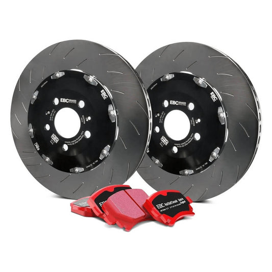 EBC - Front Stage 25 Redstuff Pads And SG2F Rotor Brake Kit - 2017-2025 Audi RS3; 2020-2022 Audi TT RS