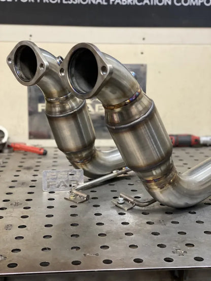 FENFAB - 3" Catted Downpipes - 2020-2024 Explorer ST