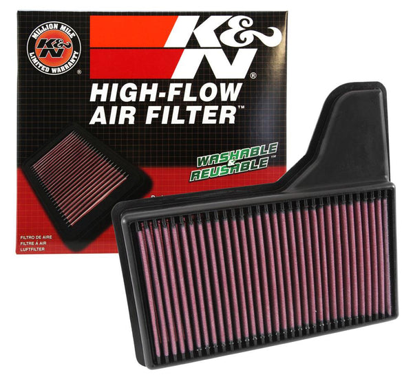 K&N - Drop-In Replacement Air Filter - 2015-2023 Mustang GT, EcoBoost, V6