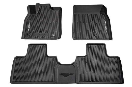 Ford - All-Weather Floor Liners with Logo - 2021-2025 Mach-E